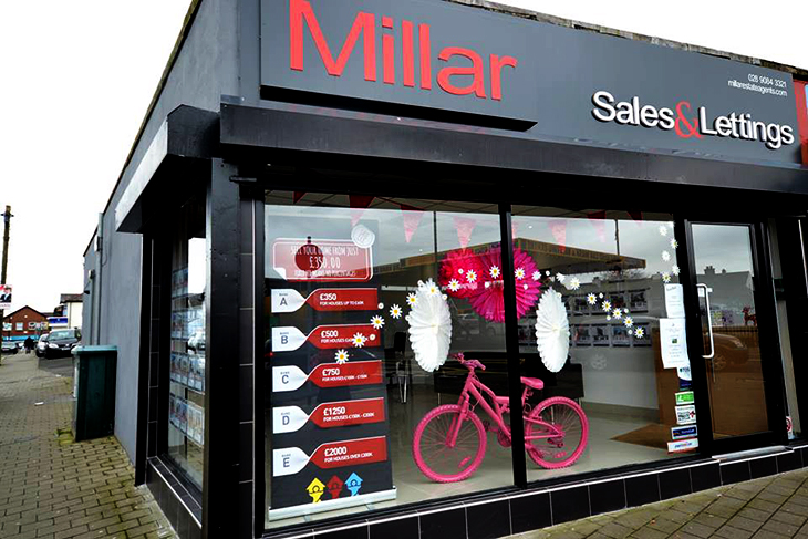 Millar Lettings Shop Front